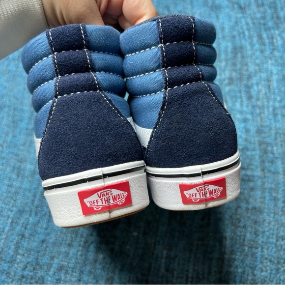 Vans Sk8 Hi Comfycush Sneakers in Blue Two Tone - Picture 6 of 9